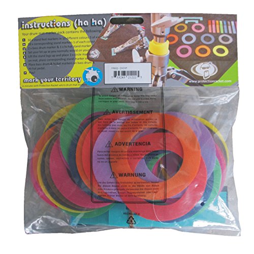 Protection Racket Coloured Drum Mat Markers Pack Of 30 Yamaha