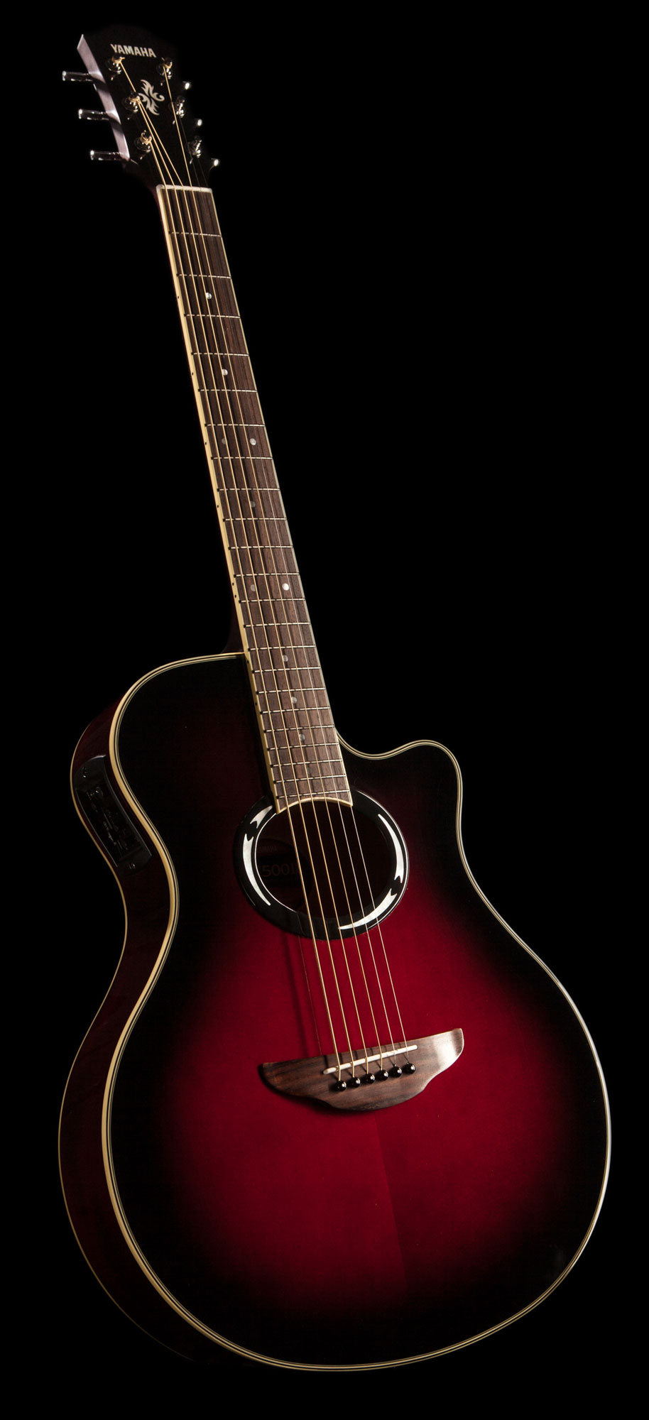 Yamaha APX500 MkIII Electro Acoustic Guitar In Dusk Sun Red Finish Yamaha Music London