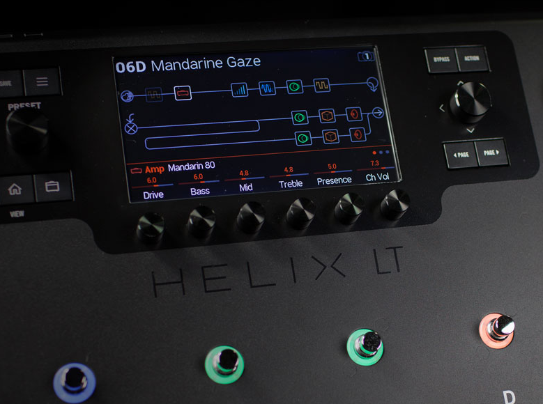 Close-up of Helix LT Screen