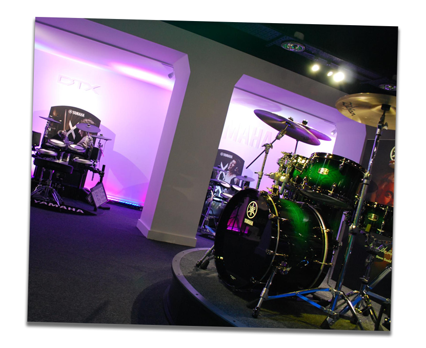 Yamaha acoustic and electronic drum kits