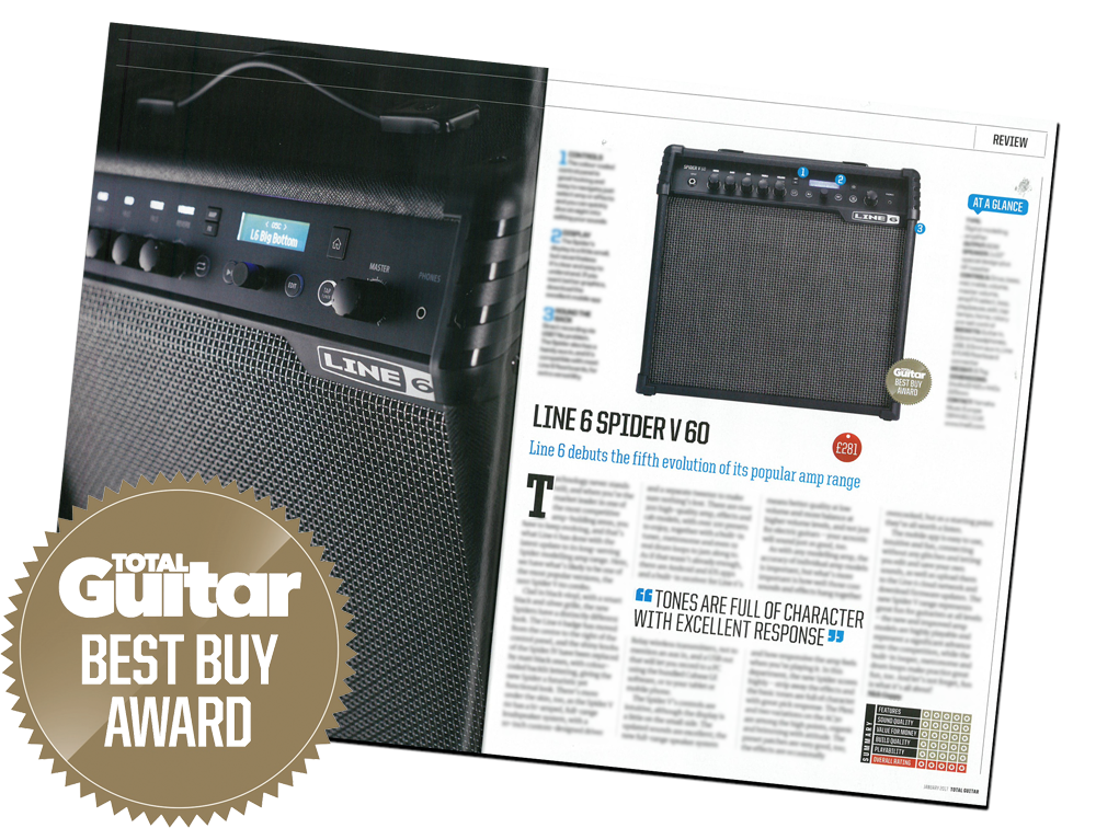 Review of the Spider V 60 in Total Guitar Magazine