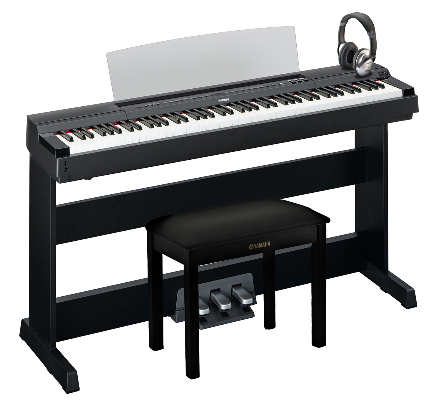 Yamaha Maverick Deluxe Piano Pack Featuring the Yamaha P-255 Digital ...