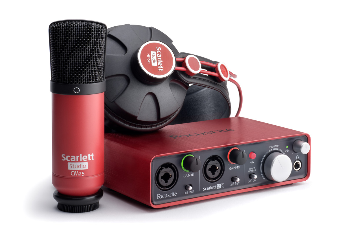 Focusrite Scarlett Studio Kit Complete recording package with audio ...