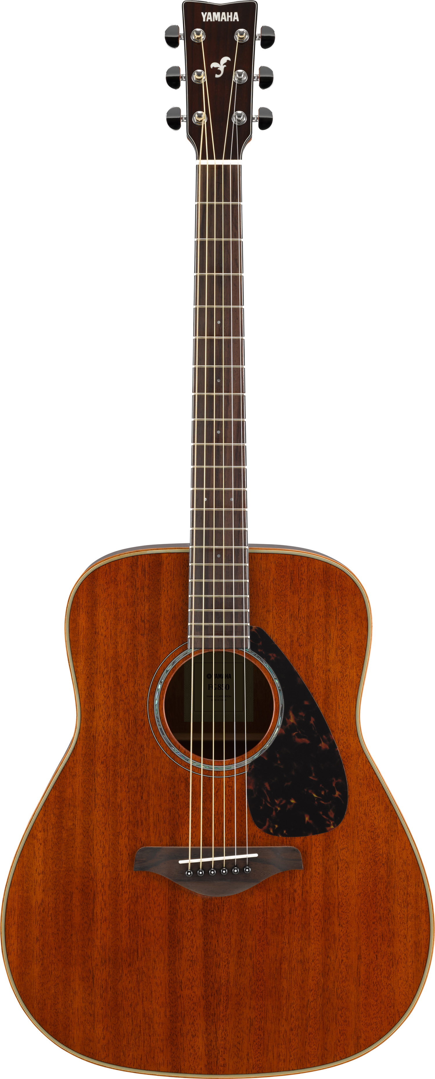 Yamaha FG850 Acoustic Guitar With Solid Mahogany Top, Back  